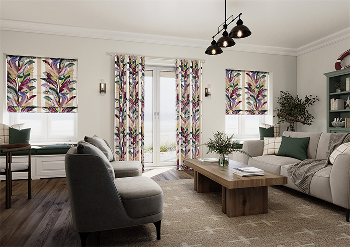 Palm Springs, Peach Stripe - Made To Measure Curtains - Image 7